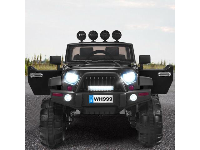 SlickBlue 12V Kids Ride On Truck with Remote Control and Double Magnetic Door
