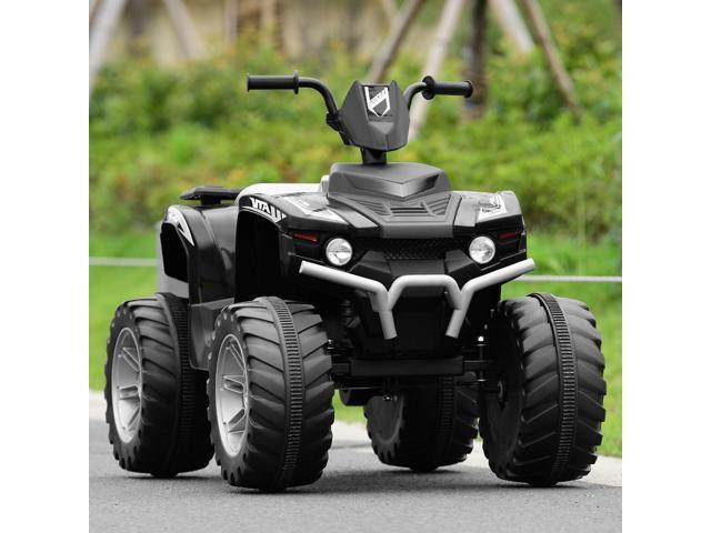 SlickBlue 12V Kids Ride on ATV with LED Lights and Treaded Tires and LED lights