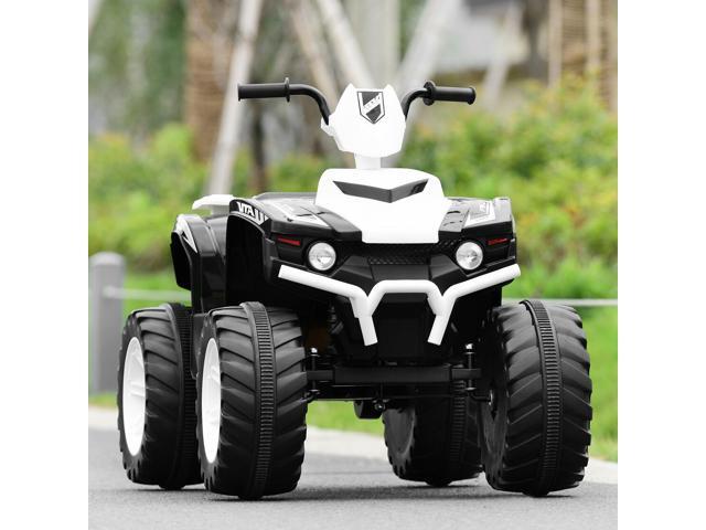 SlickBlue 12V Kids Ride on ATV with LED Lights and Treaded Tires and LED lights