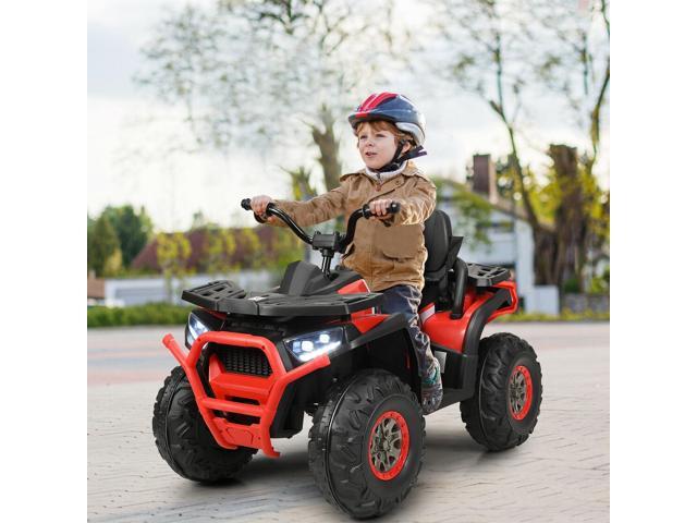 SlickBlue 12 V Kids Electric 4-Wheeler ATV Quad with MP3 and LED Lights