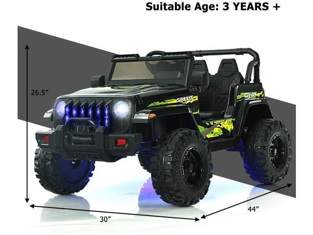 SlickBlue 12V Kids Ride-on Jeep Car with 2.4 G Remote Control
