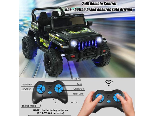SlickBlue 12V Kids Ride-on Jeep Car with 2.4 G Remote Control