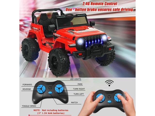 SlickBlue 12V Kids Ride-on Jeep Car with 2.4 G Remote Control