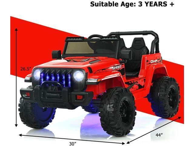 SlickBlue 12V Kids Ride-on Jeep Car with 2.4 G Remote Control