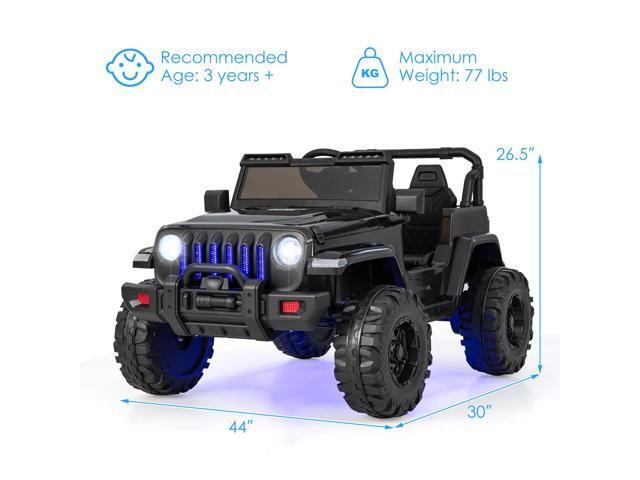 SlickBlue 12V Kids Ride-on Jeep Car with 2.4 G Remote Control