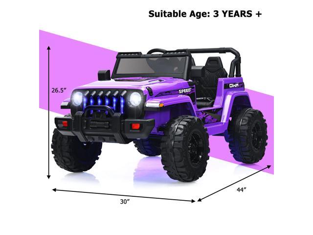 SlickBlue 12V Kids Ride-on Jeep Car with 2.4 G Remote Control