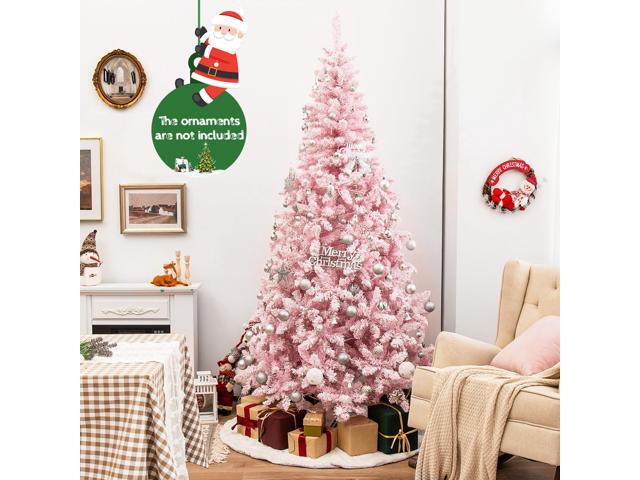 SlickBlue Flocked Christmas Tree