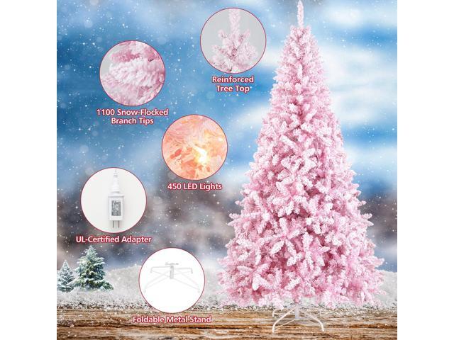 SlickBlue Flocked Christmas Tree