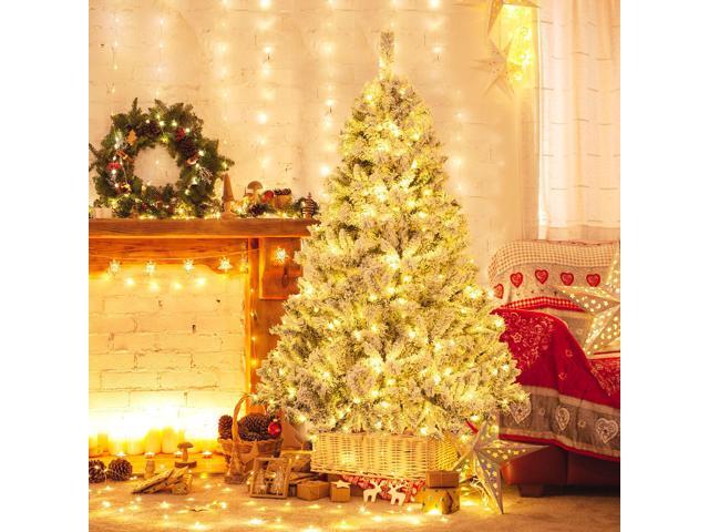 SlickBlue Pre-Shaped Artificial Xmas Tree with Instant 3-Minute Setup