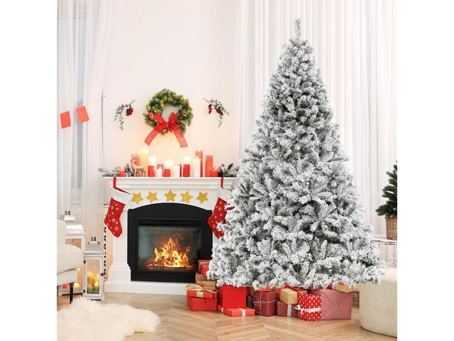 SlickBlue Pre-Shaped Artificial Xmas Tree with Quick 3-Minute Assembly