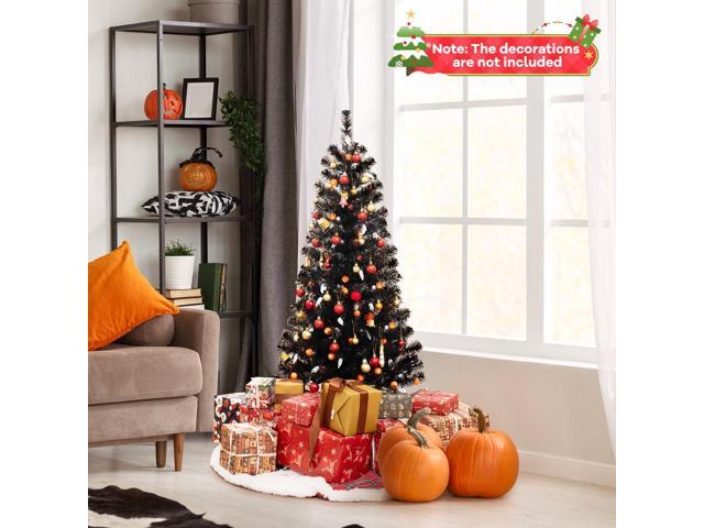 SlickBlue 4.5 Feet Artificial Halloween Tree with 6 Lighting Modes and 5 Musics