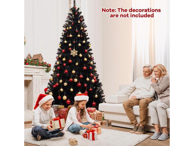 SlickBlue Artificial Christmas Tree with 6 Lighting Modes and Spooky Sounds-8 ft
