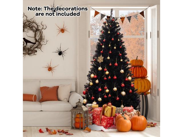 SlickBlue Artificial Christmas Tree with 6 Lighting Modes and Spooky Sounds-7 ft