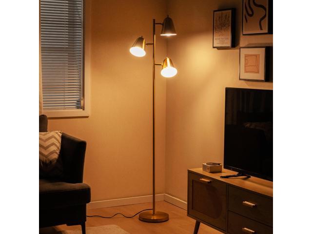 SlickBlue 64 Inch 3-Light LED Floor Lamp Reading Light for Living Room Bedroom