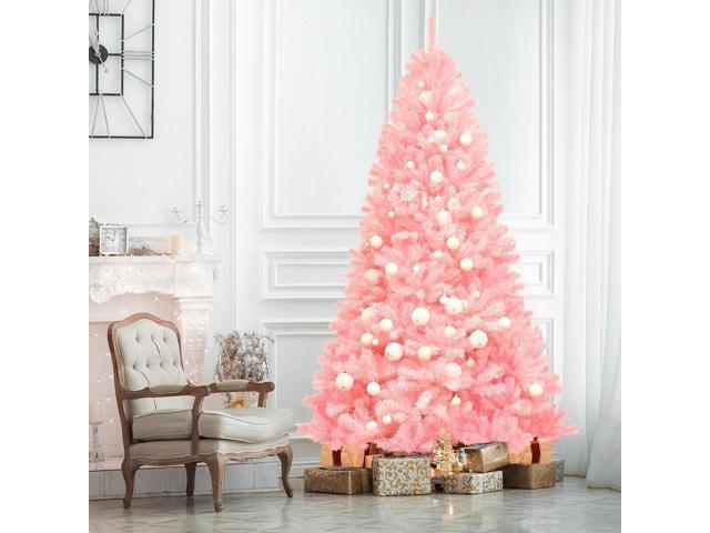 SlickBlue 7.5 Feet Hinged Artificial Christmas Tree Full Fir Tree