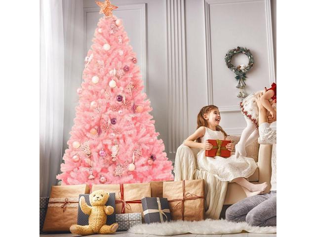 SlickBlue 7.5 Feet Hinged Artificial Christmas Tree Full Fir Tree