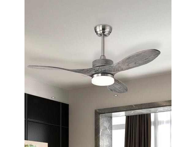 SlickBlue 48 Inch Wood Ceiling Fan with LED Lights and 6 Speed Levels