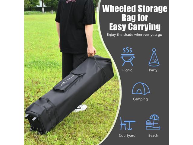 SlickBlue 13 Feet x 13 Feet Pop Up Canopy Tent Instant Outdoor Folding Canopy Shelter-Blue