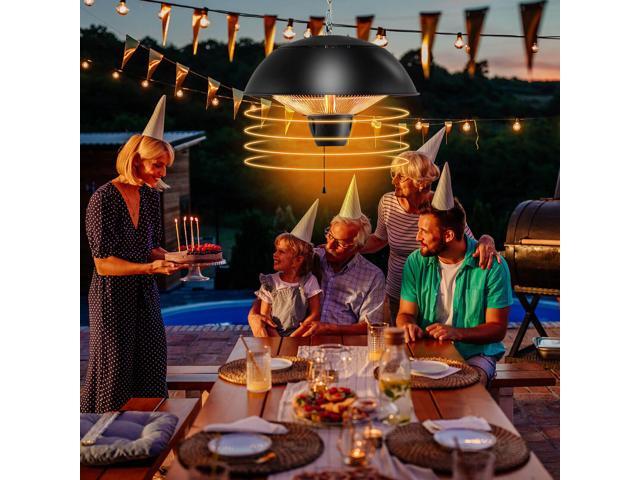 SlickBlue 1500W Electric Patio Heater with IPX4 Waterproof