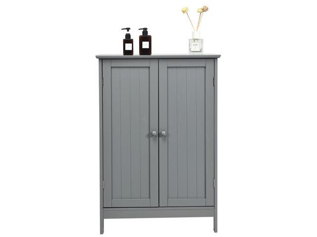 SlickBlue Bathroom Floor Storage Double Door Cupboard Cabinet