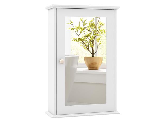 SlickBlue Bathroom Wall Cabinet with Single Mirror Door
