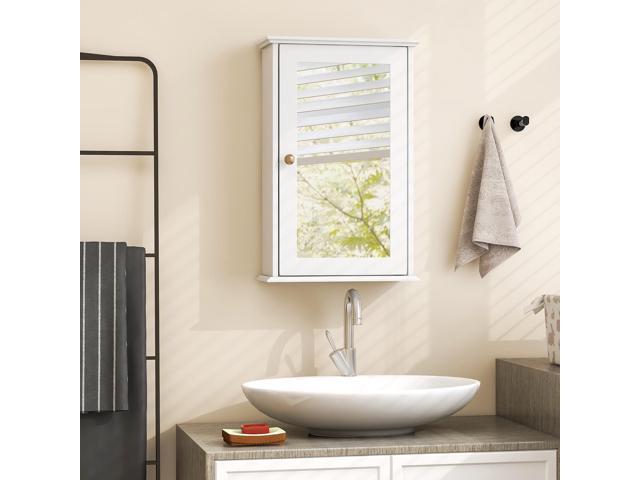 SlickBlue Bathroom Wall Cabinet with Single Mirror Door