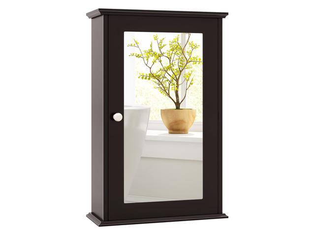 SlickBlue Bathroom Wall Cabinet with Single Mirror Door