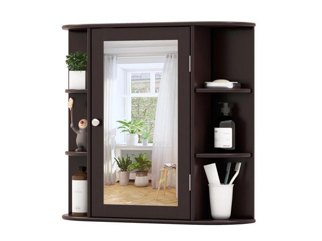 SlickBlue Wall-Mounted Bathroom Mirror Cabinet with Storage Shelves