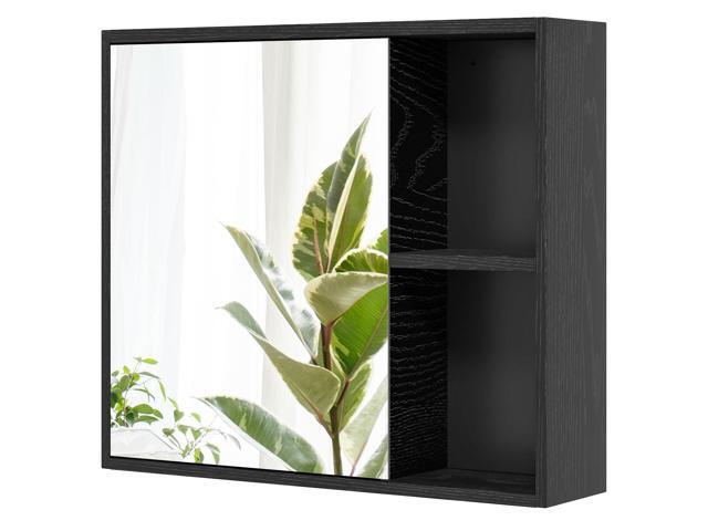 SlickBlue Bathroom Medicine Cabinet with Single Mirror Door