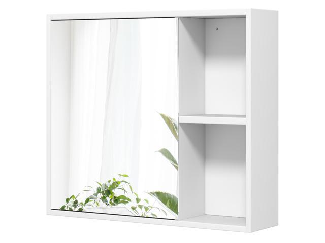 SlickBlue Bathroom Medicine Cabinet with Single Mirror Door