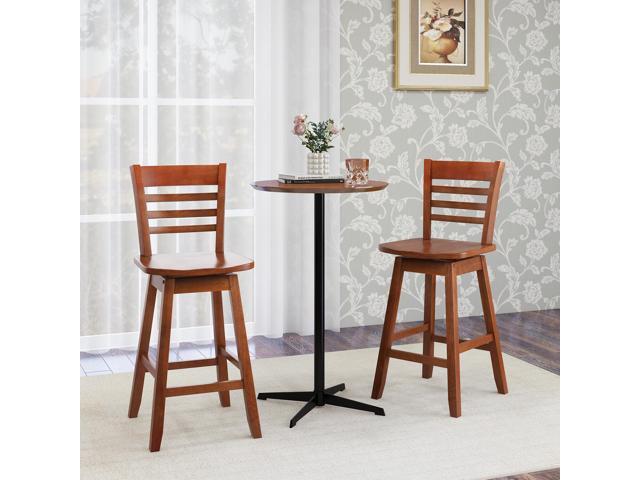 SlickBlue Counter Height Barstools Set of 2 with Footrest for Kitchen Island Bar