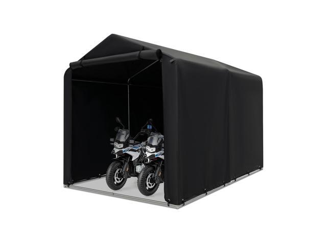 SlickBlue 7 x 5.2FT Storage Shelter Outdoor Bike Tent with Waterproof Cover and Zipper Door