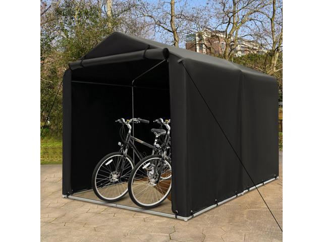 SlickBlue 7 x 5.2FT Storage Shelter Outdoor Bike Tent with Waterproof Cover and Zipper Door