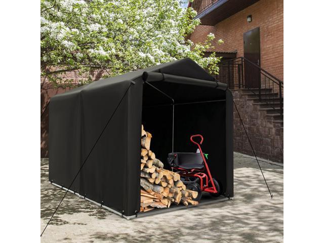 SlickBlue 7 x 5.2FT Storage Shelter Outdoor Bike Tent with Waterproof Cover and Zipper Door