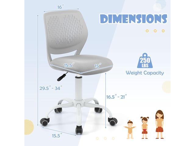 SlickBlue Ergonomic Children Study Chair with Adjustable Height