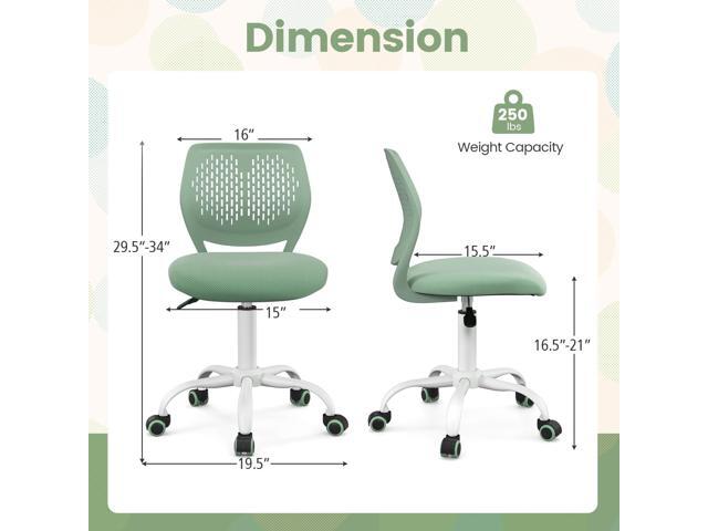 SlickBlue Ergonomic Children Study Chair with Adjustable Height