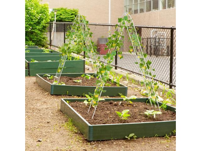 SlickBlue 4 Pack 71 x 20 Inches Metal Garden Trellis for Climbing Plants