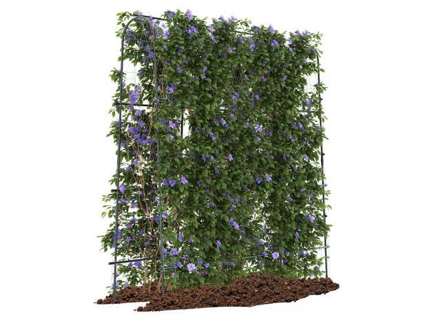 SlickBlue 71 x 71 Inch U-Shaped Tall Garden Arched Trellis for Climbing Plants