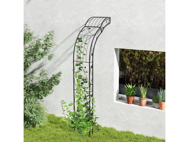 SlickBlue Garden Arch Arbor Trellis for Climbing Plants Roses Vines