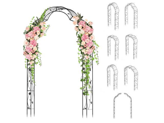 SlickBlue Garden Arch Arbor Trellis for Climbing Plants Roses Vines