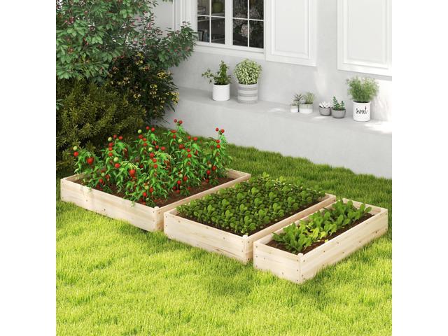 SlickBlue 3-Tier Raised Garden Bed with Lattice Trellis and Open-Ended Base