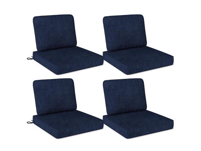 SlickBlue Set of 4 Outdoor Patio Cushion Set with Removable Covers