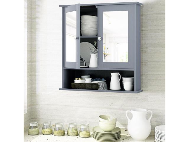 Bathroom Wall Mount Mirror Cabinet Organizer