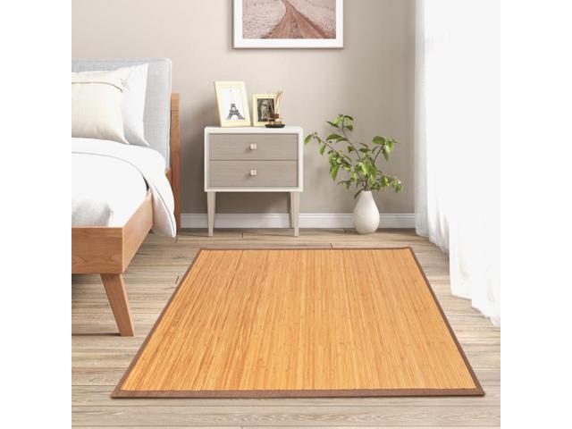 SlickBlue 5' x 8' Bamboo Area Rug Floor Carpet