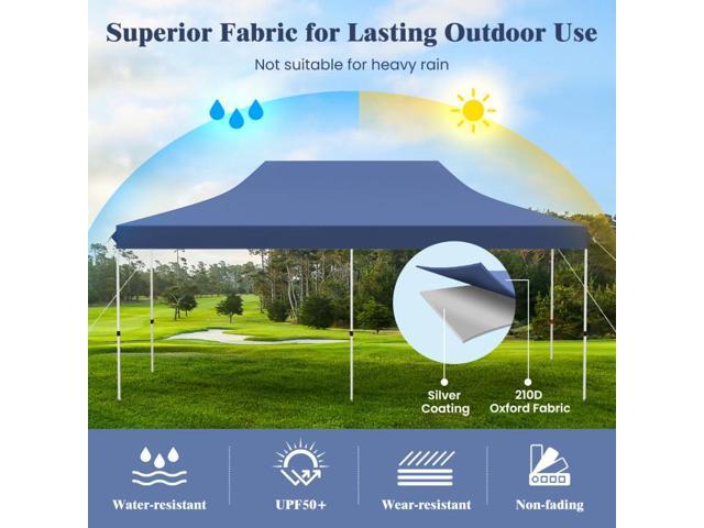 SlickBlue 10 x 20 FT Pop-up Canopy Tent with Carrying Bag