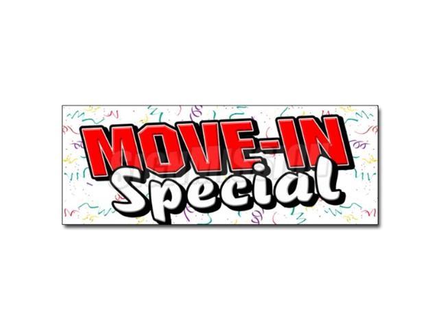 36' Move-In-Special Decal Sticker Apartment Rental Rent Storage Rent Home (100412809410 Office Supplies) photo