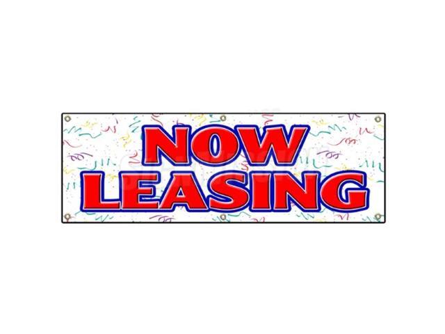 72' Now Leasing Banner Sign For Lease Rent Office Retail Space Apartment Apt (100404491432 Office Supplies) photo