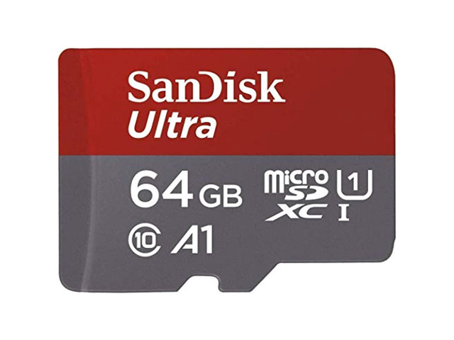 Sandisk 64Gb Ultra Microsdxc Uhs-I Memory Card With Adapter - 100Mb/S, C10, U1, Full Hd, A1, Micro Sd Card - Sdsquar-064G-Gn6ma