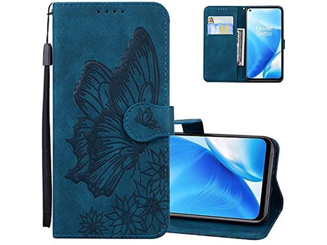 Oneplus Nord N200 Classic Wallet Case For Women, Vintage Butterflies Pu Leather Retro Butterfly Magnetic Closure Purse Case For Credit Card Slots. (100412108506 Electronics Communications Telephony Mobile Phone Cases) photo