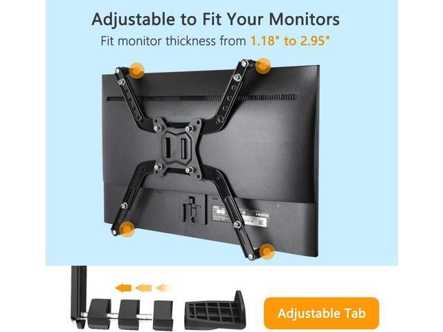 HUANUO Universal VESA Mount Adapter Kit, Non-VESA Adapter for 17 to 27 Inch Monitor Screens to 75x75 VESA Mount